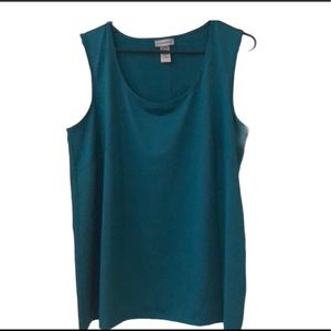 Catherine’s Emerald Green Sleeveless Blouse EUC